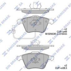 SP2112-F Hi-Q Комплект гальмівних колодок дисковий гальм