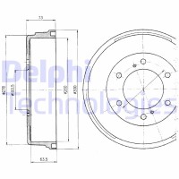 BF241 DELPHI Гальмівний барабан