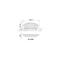 AB0003 BRAXIS Комплект гальмівних колодок дисковий гальм