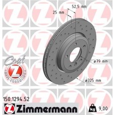 150.1294.52 ZIMMERMANN Гальмівний диск