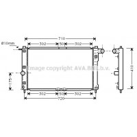 DWA2009 AVA QUALITY COOLING Радіатор охолодження двигуна