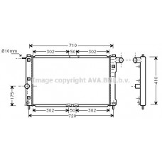 DWA2009 AVA QUALITY COOLING Радіатор охолодження двигуна