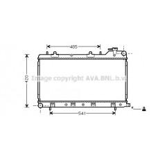 SU2045 AVA QUALITY COOLING Радіатор охолодження двигуна