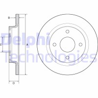 BG4954C DELPHI Гальмівний диск