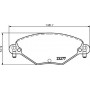 8DB 355 019-411 HELLA Комплект гальмівних колодок, дискове гальмо