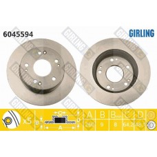 6045594 GIRLING Гальмівний диск