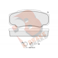 RB1524-066 R BRAKE Комплект гальмівних колодок дисковий гальм