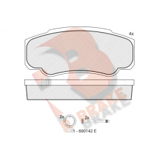 RB1524-066 R BRAKE Комплект гальмівних колодок дисковий гальм