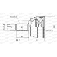 CVJ5525.10 OPEN PARTS Шарнирный комплект, Привідний вал