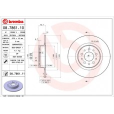 08.7861.11 BREMBO Гальмівний диск