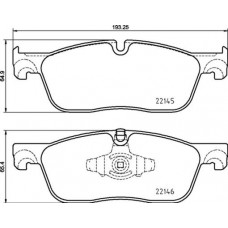 P 44 026X BREMBO Комплект гальмівних колодок дисковий гальм