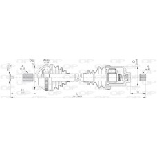 DRS6174.00 OPEN PARTS Привідний вал