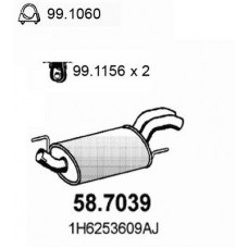 58.7039 ASSO Глушник вихлопних газів кінцевий