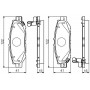 0 986 495 122 BOSCH Комплект гальмівних колодок дисковий гальм