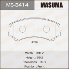 MS-3414 MASUMA Комплект гальмівних колодок