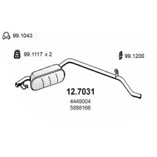 12.7031 ASSO Глушник вихлопних газів кінцевий