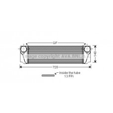 BW4374 AVA QUALITY COOLING Интеркулер