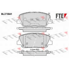 BL2738A1 FTE Комплект гальмівних колодок дисковий гальм