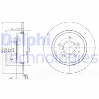 BG3897C DELPHI Гальмівний диск