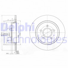 BG3897C DELPHI Гальмівний диск