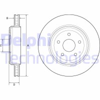 BG9214C DELPHI Гальмівний диск