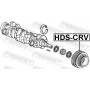 HDS-CRV FEBEST Ремінний шків колінчастий вал