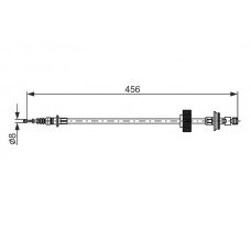 1 987 482 792 BOSCH Тросик, cтояночный тормоз