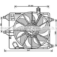 RT7544 AVA QUALITY COOLING Вентилятор охолодження двигуна