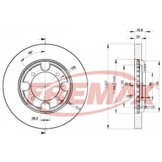 BD-2830 FREMAX Гальмівний диск