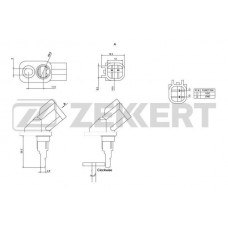 SE-6058 ZEKKERT Датчик частота обертання колеса