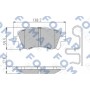 FO 994581 FOMAR Friction Комплект гальмівних колодок дисковий гальм