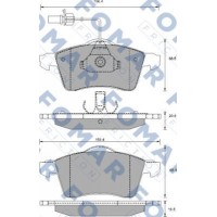 FO 907281 FOMAR Friction КомплеК т гальмівних колодок, дискове гальмо