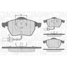 363916060143 MAGNETI MARELLI КомплеК т гальмівних колодок, дискове гальмо