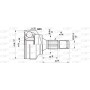 CVJ5297.10 OPEN PARTS Шарнирный комплект, Привідний вал