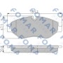 FO 921581 FOMAR Friction Комплект гальмівних колодок дисковий гальм