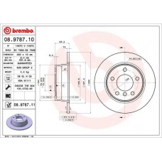 08.9787.11 BREMBO Гальмівний диск