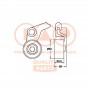 127-17083 IAP QUALITY PARTS Натяжний ролик ремінь ГРМ