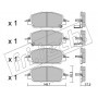 1153.0 fri.tech. Комплект гальмівних колодок дисковий гальм