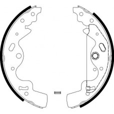8DB 355 002-841 HELLA PAGID Комплект гальмівних колодок