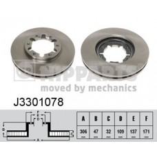 J3301078 NIPPARTS Гальмівний диск