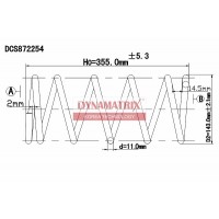 DCS872254 DYNAMATRIX Пружина ходової частини