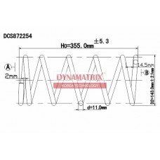 DCS872254 DYNAMATRIX Пружина ходової частини