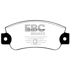 DP501 EBC Brakes Комплект гальмівних колодок дисковий гальм