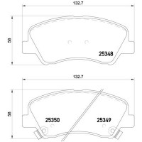 P 18 025 BREMBO Комплект гальмівних колодок дисковий гальм