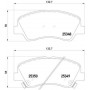 P 18 025 BREMBO Комплект гальмівних колодок дисковий гальм