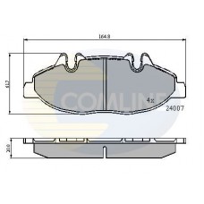 CBP01305 COMLINE Комплект гальмівних колодок дисковий гальм