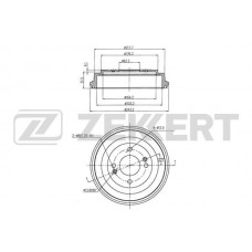 BS-5912 ZEKKERT Гальмівний барабан