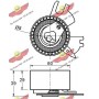 03.81527 AUTOKIT Натяжний ролик ремінь ГРМ
