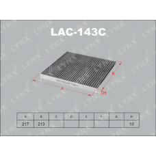 LAC-143C LYNXauto Фільтр повітря у внутрішньому просторі