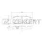 BS-1230 ZEKKERT Комплект гальмівних колодок дисковий гальм